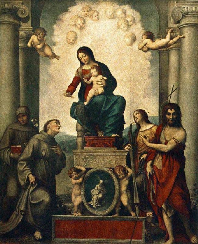 Antonio Cavallucci Madonna with St Francis china oil painting image